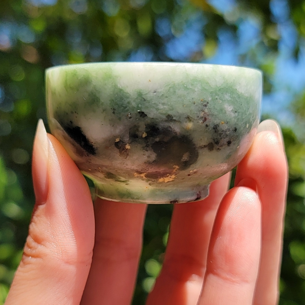 (#12) NEW 2" x 1.375" JADE BOWL